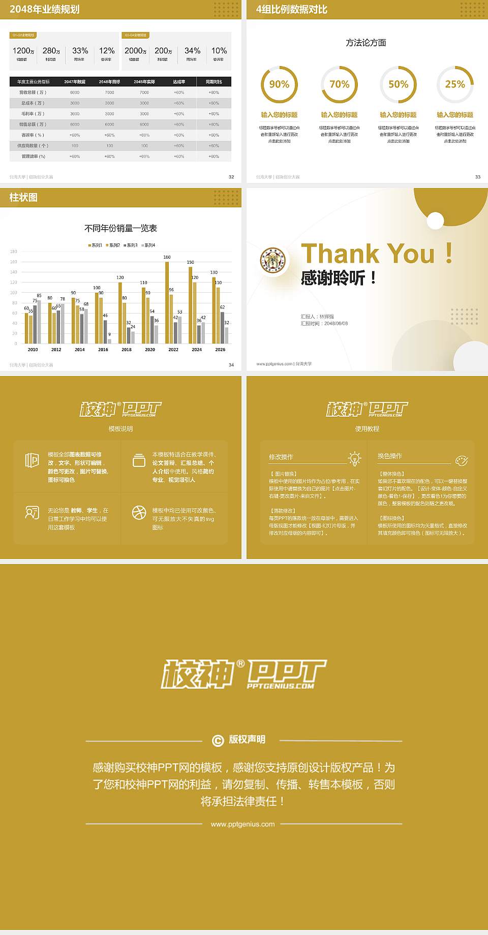 台湾大学全国大学生创新创业大赛计划书PPT模板4:3格式幻灯片预览图5