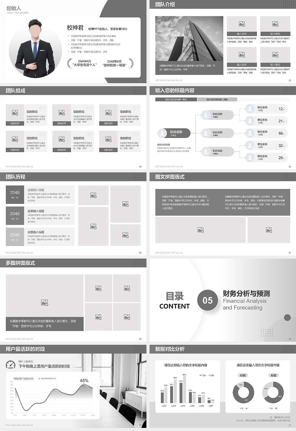 昆明卫生职业学院全国大学生创新创业大赛计划书PPT模板16:9格式幻灯片预览图4
