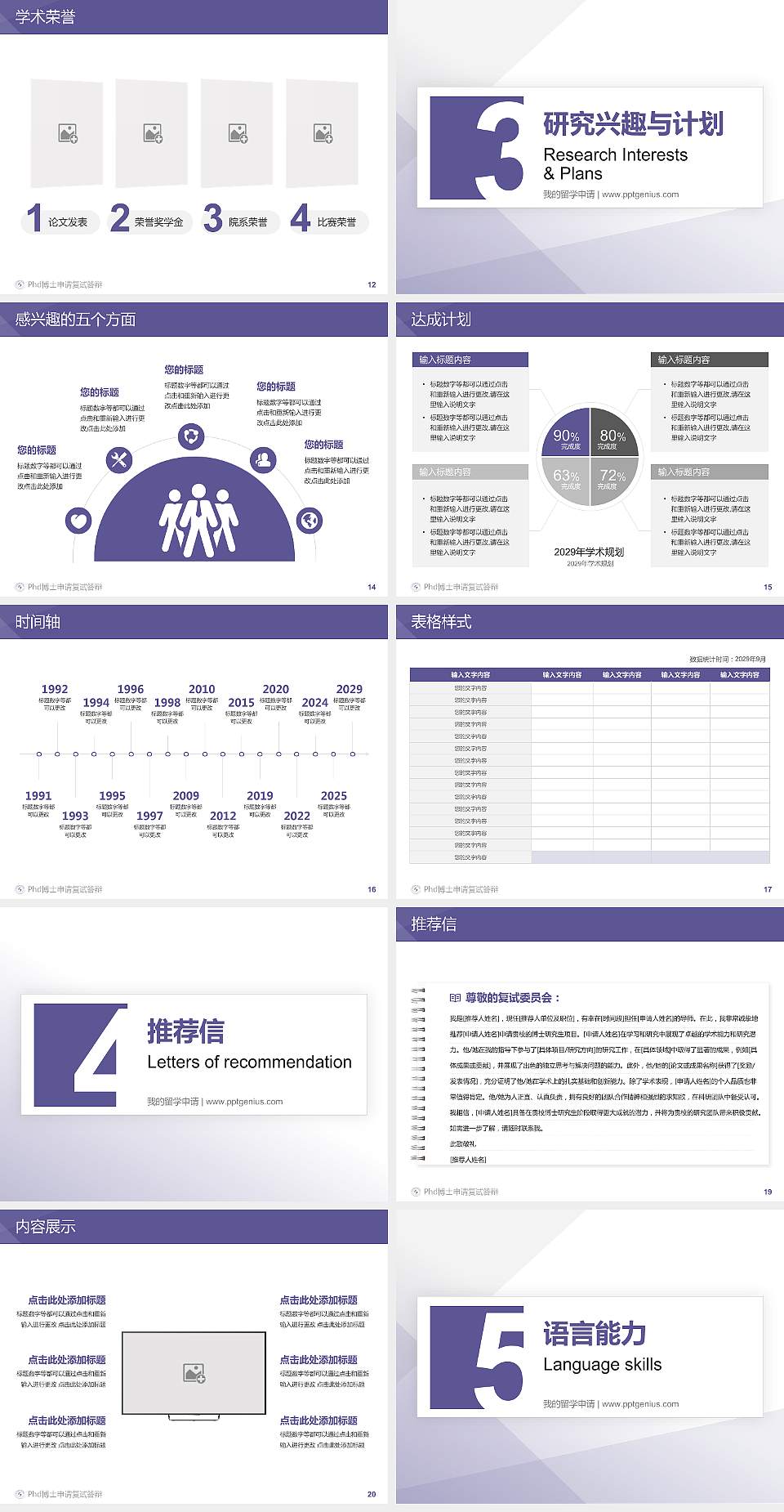 甘肃钢铁职业技术学院PhD博士申请面试/复试答辩通用PPT模板4:3格式幻灯片预览图3