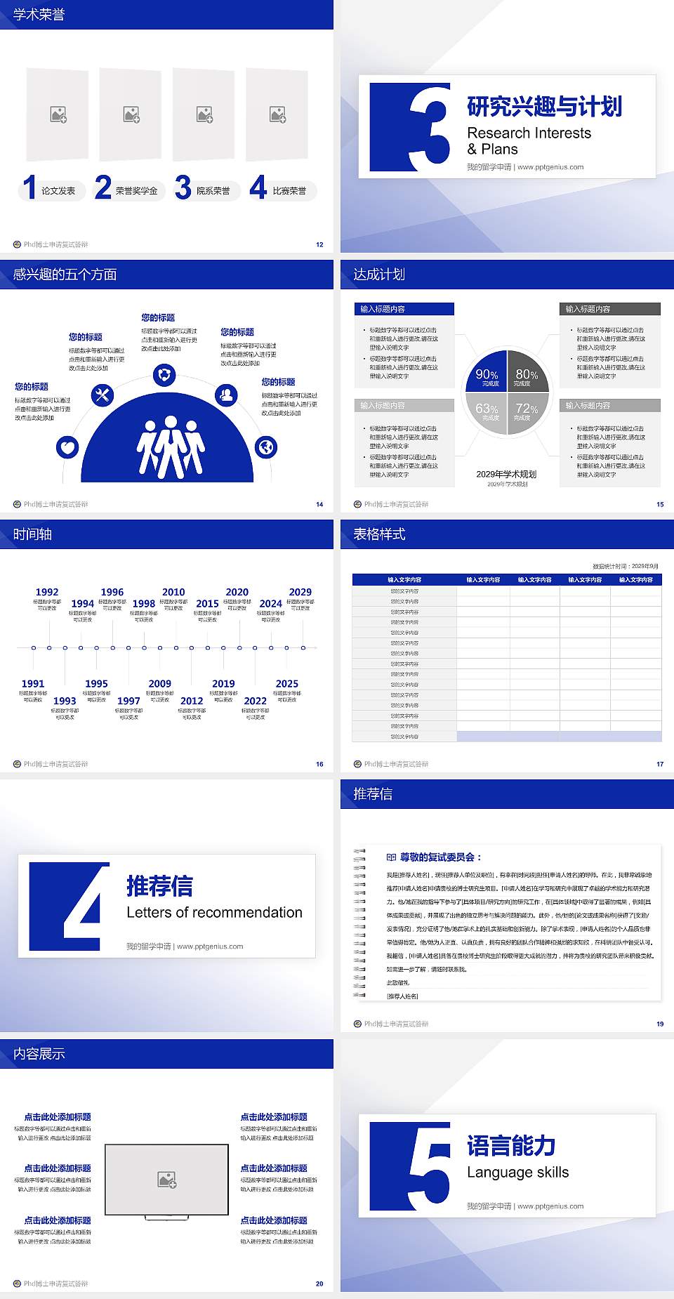 辽宁工业大学PhD博士申请面试/复试答辩通用PPT模板4:3格式幻灯片预览图3