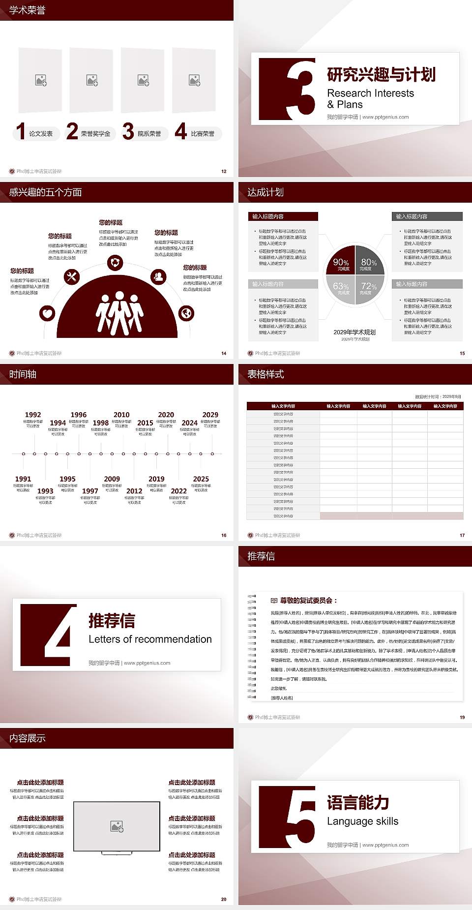 内蒙古建筑职业技术学院PhD博士申请面试/复试答辩通用PPT模板4:3格式幻灯片预览图3