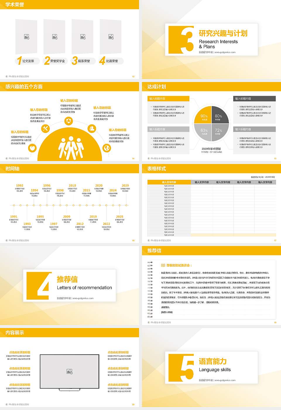 阜阳职业技术学院PhD博士申请面试/复试答辩通用PPT模板16:9格式幻灯片预览图3