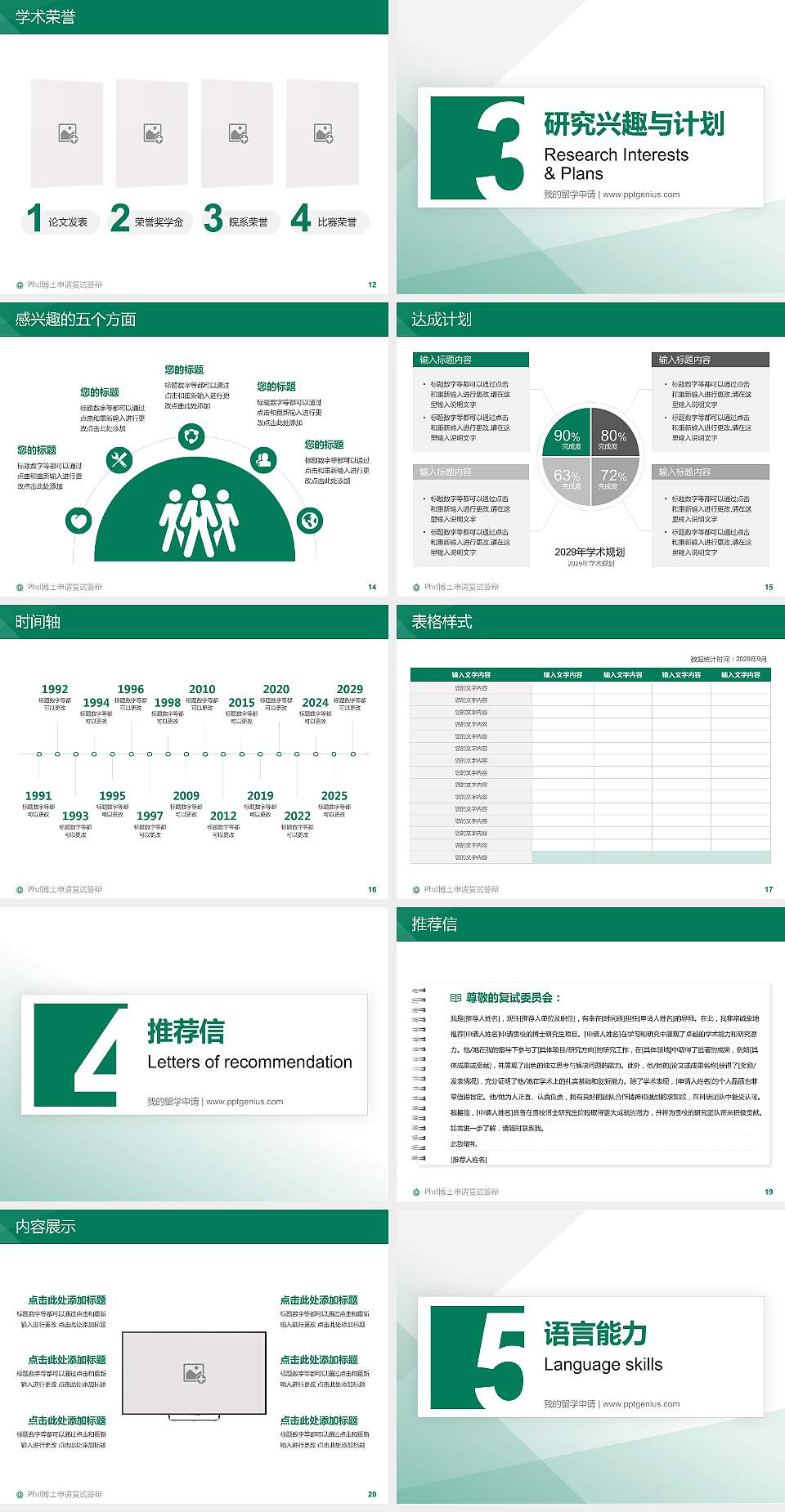 澳门理工大学PhD博士申请面试/复试答辩通用PPT模板4:3格式幻灯片预览图3