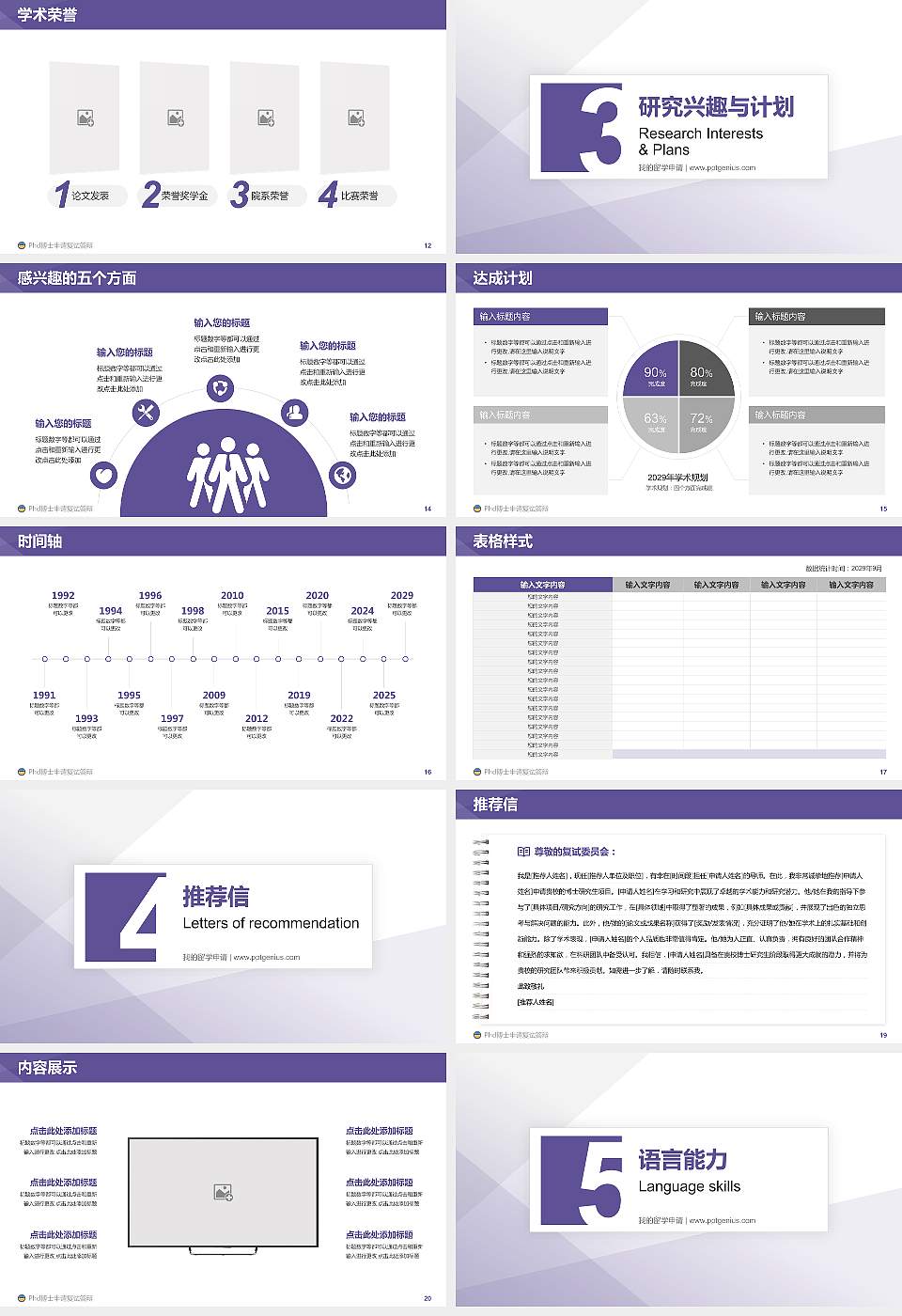 揭阳职业技术学院PhD博士申请面试/复试答辩通用PPT模板16:9格式幻灯片预览图3