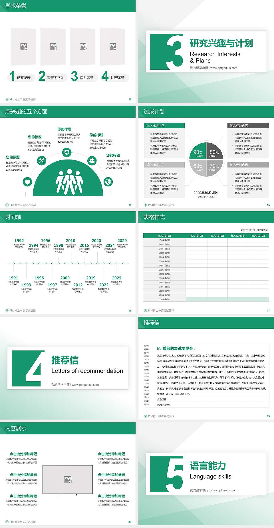 广东茂名农林科技职业学院PhD博士申请面试/复试答辩通用PPT模板4:3格式幻灯片预览图3