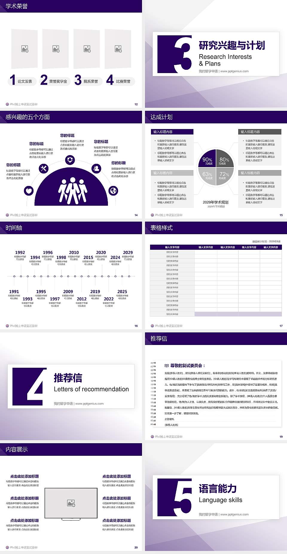 辽宁装备制造职业技术学院PhD博士申请面试/复试答辩通用PPT模板4:3格式幻灯片预览图3