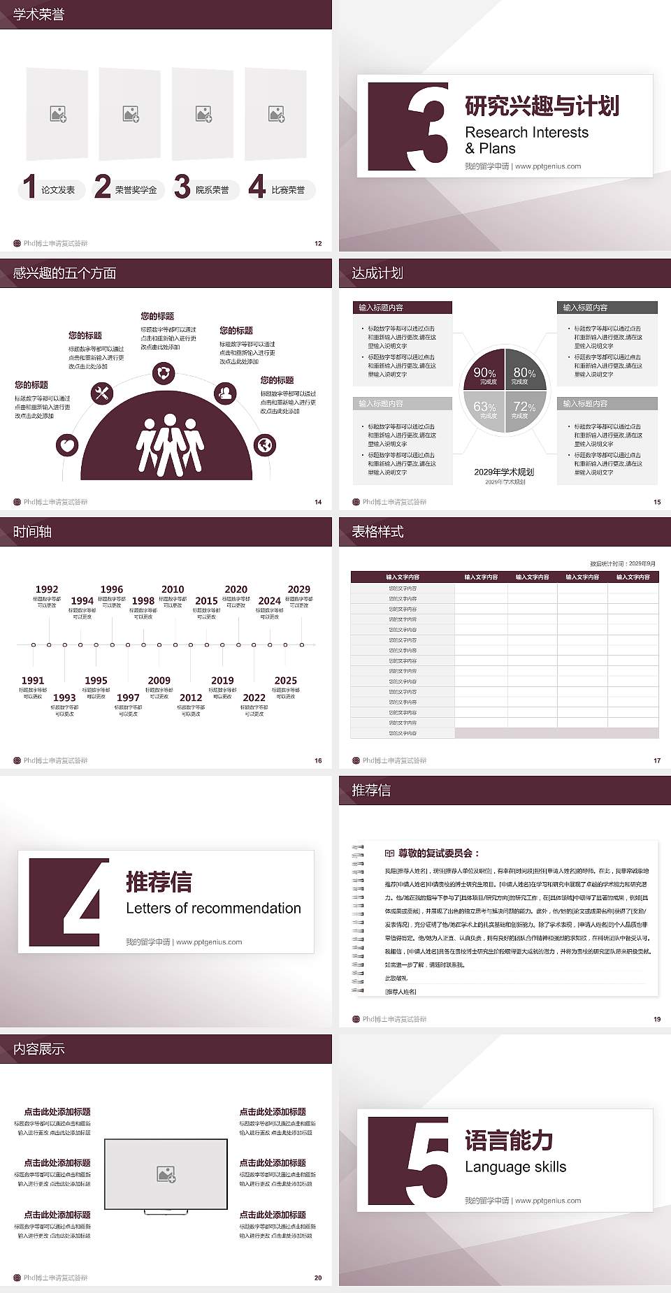辽宁交通高等专科学校PhD博士申请面试/复试答辩通用PPT模板4:3格式幻灯片预览图3