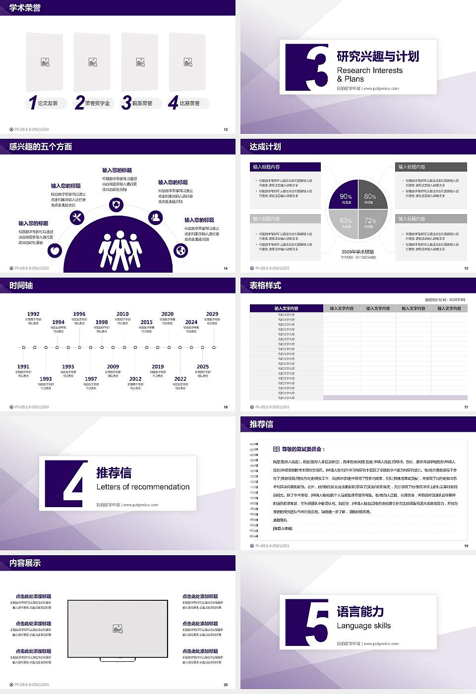 辽宁装备制造职业技术学院PhD博士申请面试/复试答辩通用PPT模板16:9格式幻灯片预览图3