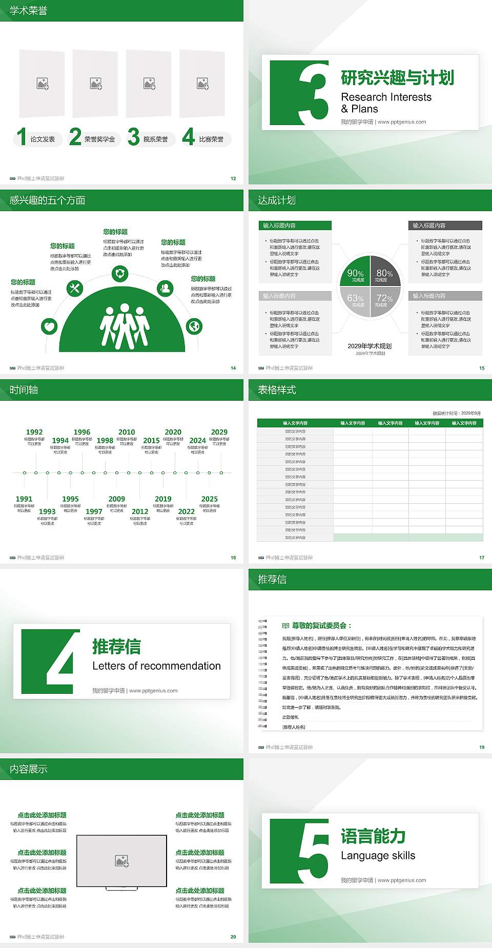 苏州工业园区服务外包职业学院PhD博士申请面试/复试答辩通用PPT模板4:3格式幻灯片预览图3