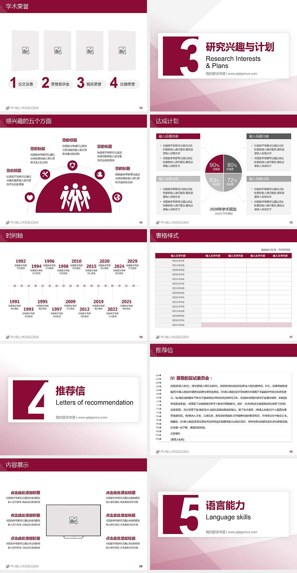 哈尔滨职业技术学院PhD博士申请面试/复试答辩通用PPT模板4:3格式幻灯片预览图3