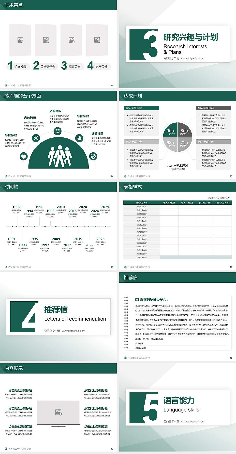 浙江电力职业技术学院PhD博士申请面试/复试答辩通用PPT模板4:3格式幻灯片预览图3