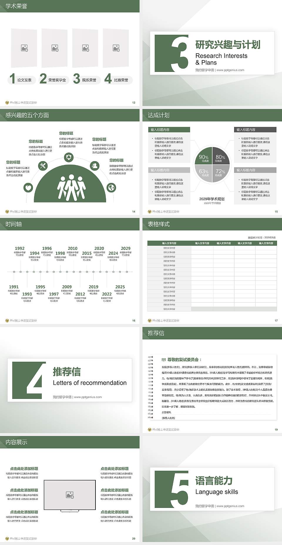 东南大学PhD博士申请面试/复试答辩通用PPT模板4:3格式幻灯片预览图3
