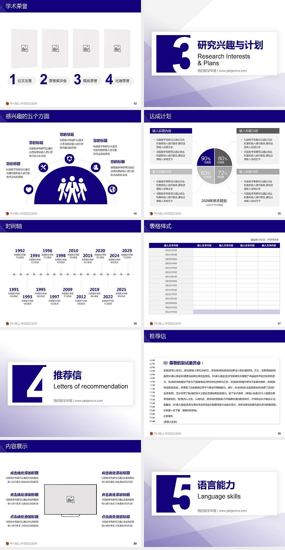 新疆兵团警官高等专科学校PhD博士申请面试/复试答辩通用PPT模板4:3格式幻灯片预览图3