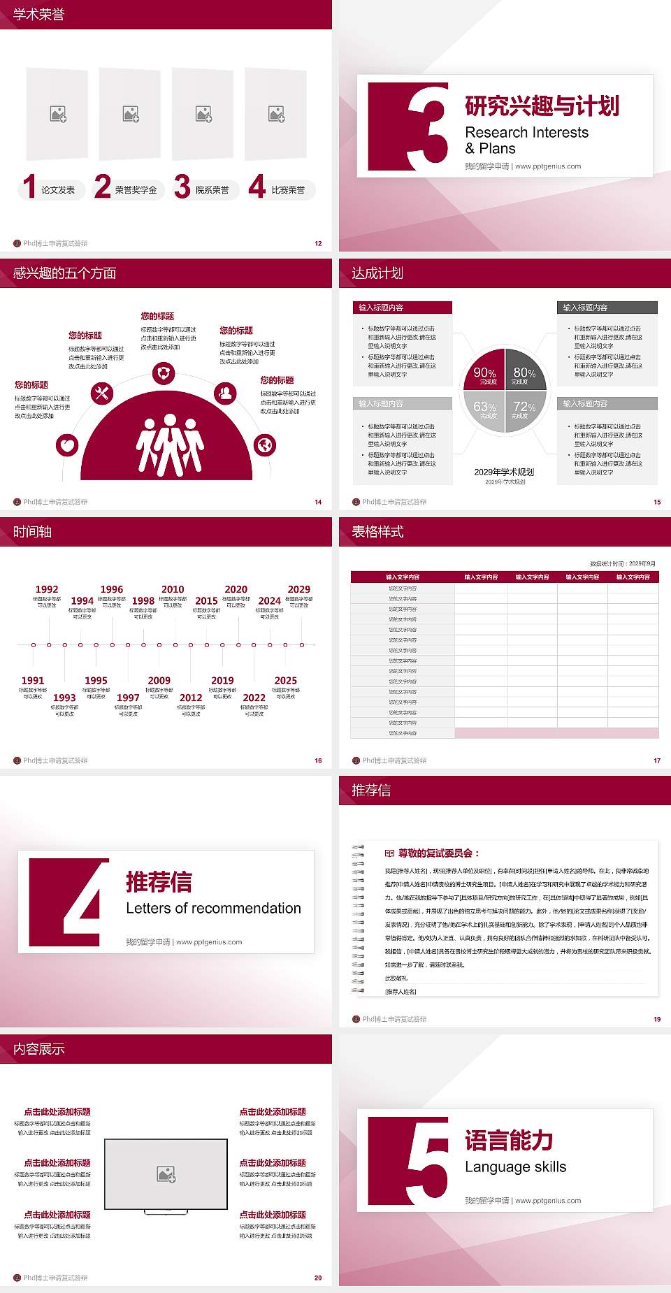 和田师范专科学校PhD博士申请面试/复试答辩通用PPT模板4:3格式幻灯片预览图3