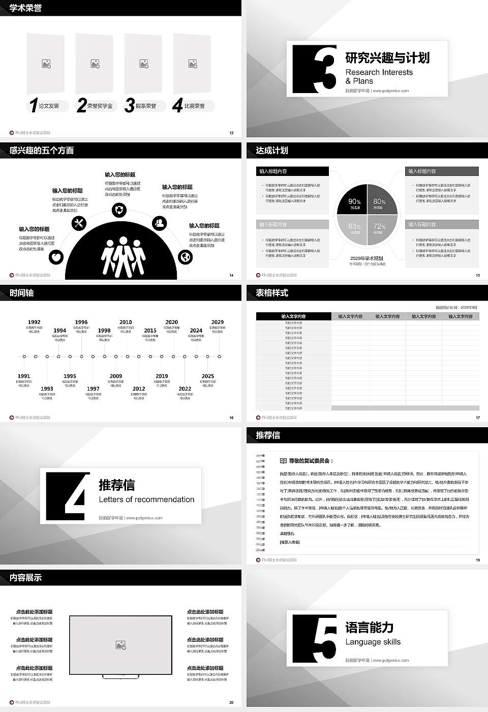 云南艺术学院PhD博士申请面试/复试答辩通用PPT模板16:9格式幻灯片预览图3