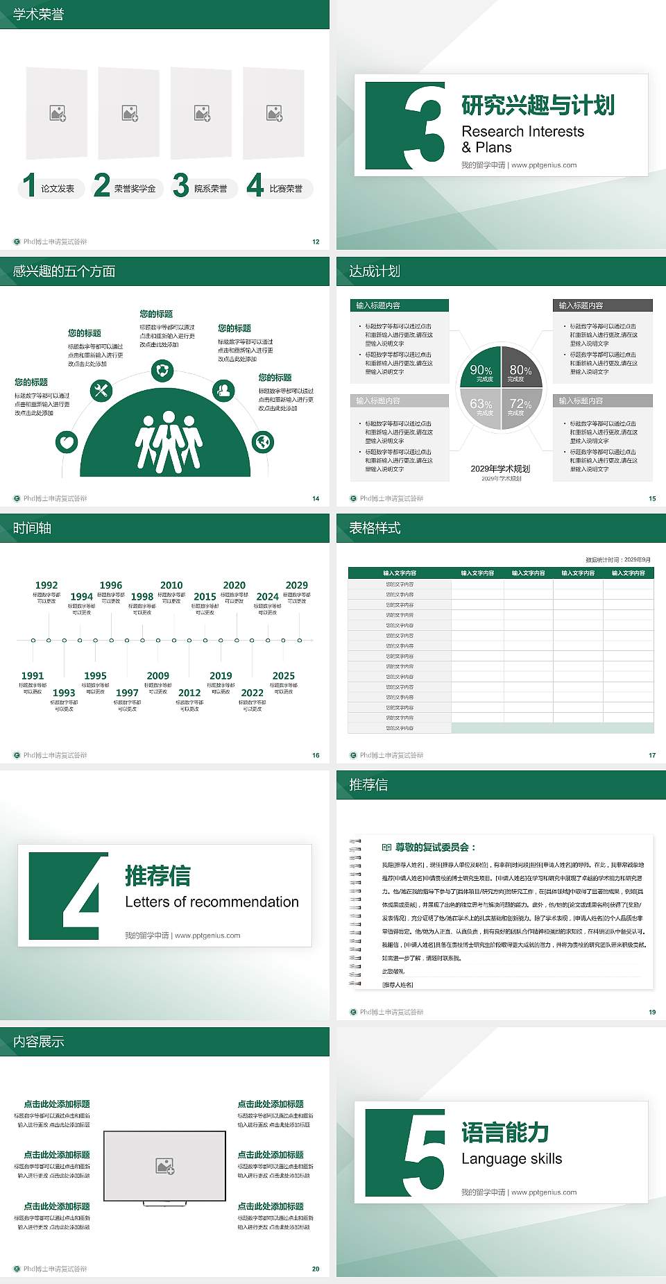 新疆应用职业技术学院PhD博士申请面试/复试答辩通用PPT模板4:3格式幻灯片预览图3