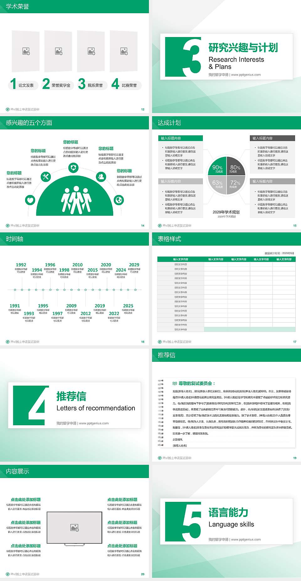 成都纺织高等专科学校PhD博士申请面试/复试答辩通用PPT模板4:3格式幻灯片预览图3