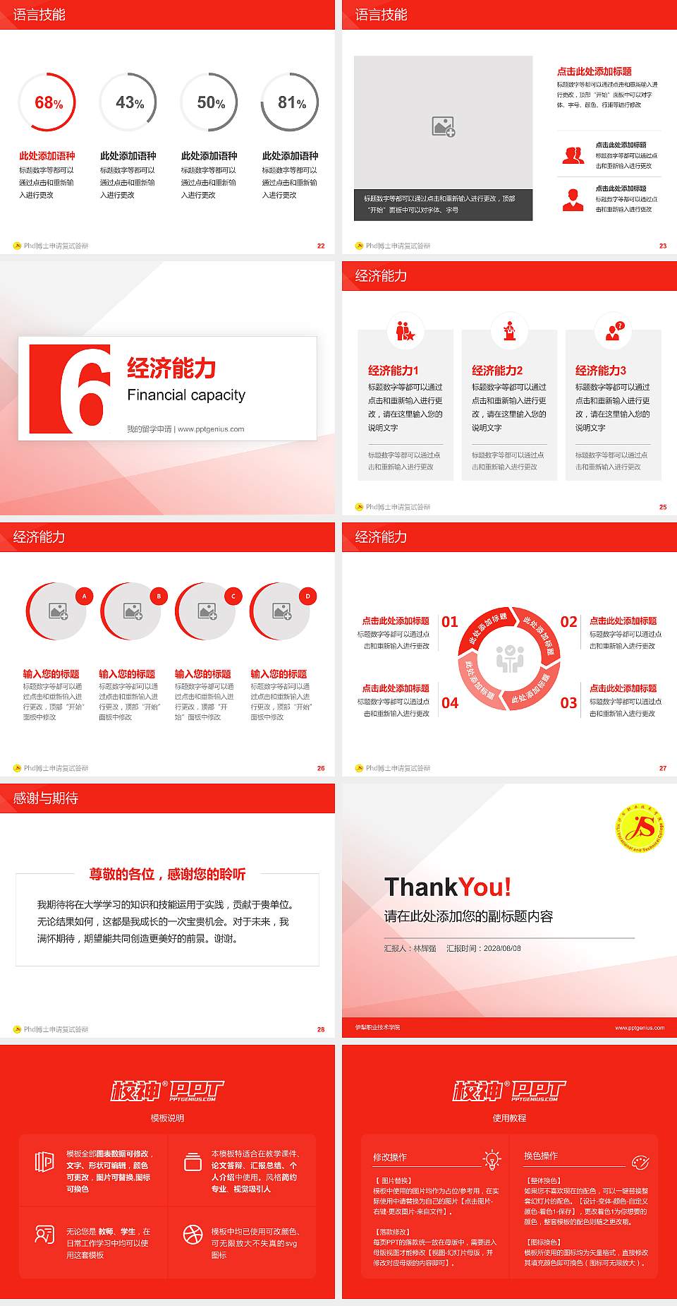 伊犁职业技术学院PhD博士申请面试/复试答辩通用PPT模板4:3格式幻灯片预览图4