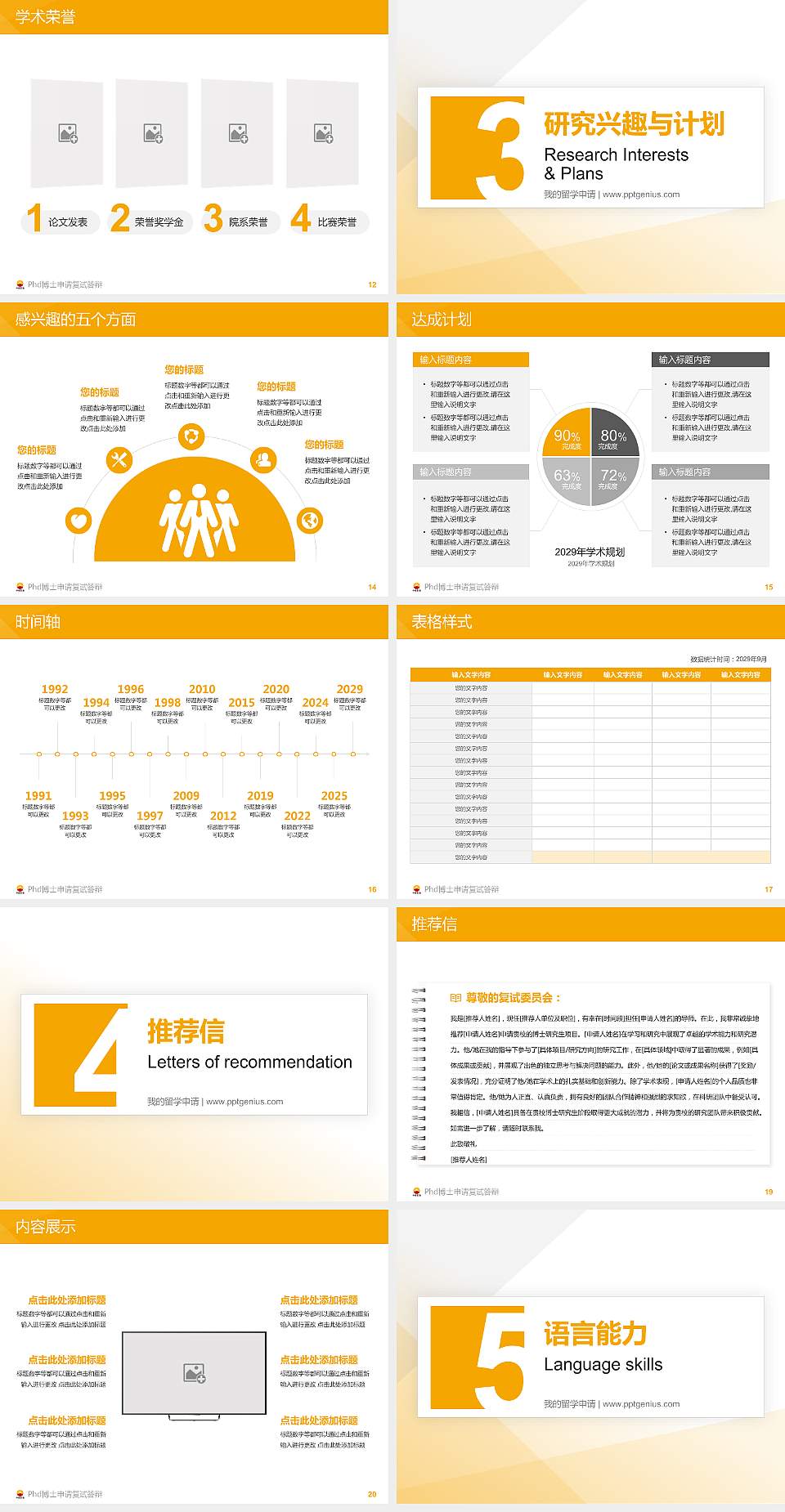 辽河石油职业技术学院PhD博士申请面试/复试答辩通用PPT模板4:3格式幻灯片预览图3