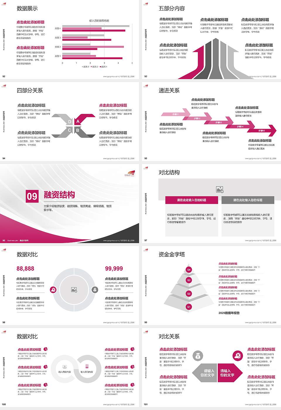 香港城市大学专用全国大学生互联网+创新创业大赛计划书/路演/网评PPT模板16:9格式幻灯片预览图11