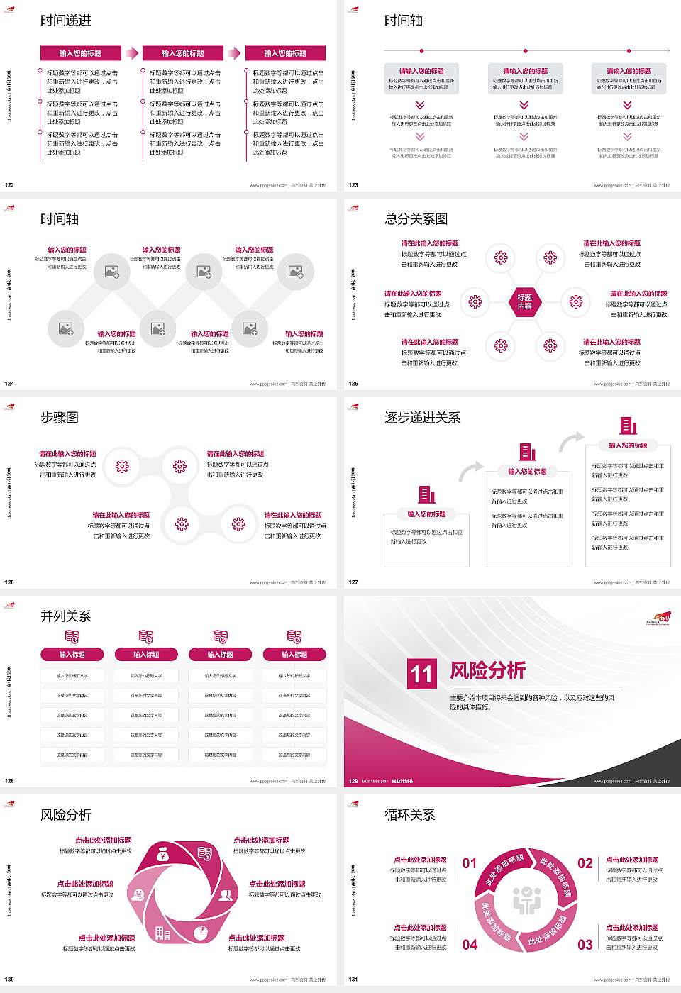 香港城市大学专用全国大学生互联网+创新创业大赛计划书/路演/网评PPT模板16:9格式幻灯片预览图14