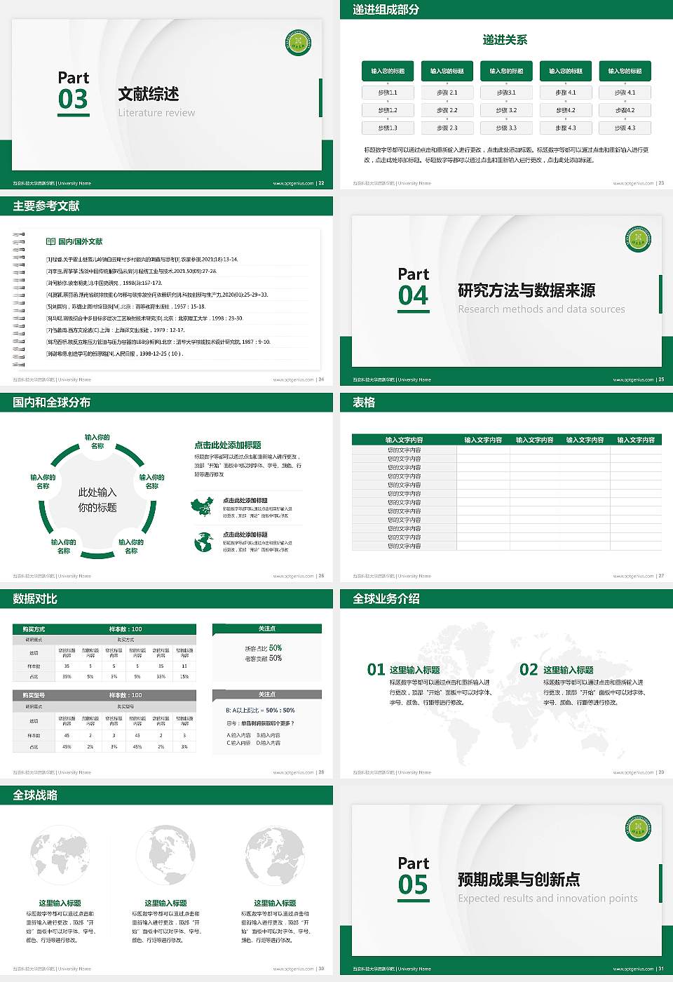 西安科技大学高新学院硕士研究生/本科生毕业论文答辩/开题报告通用PPT模板下载16:9格式幻灯片预览图4