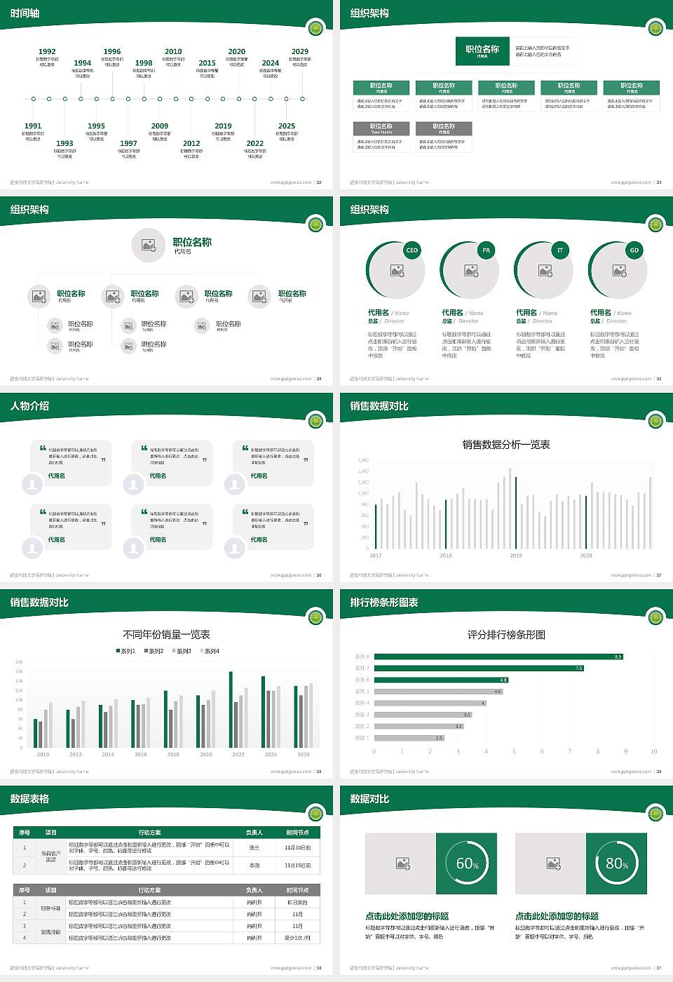 西安科技大学高新学院学术汇报/学术交流研讨会通用PPT模板下载16:9格式幻灯片预览图4