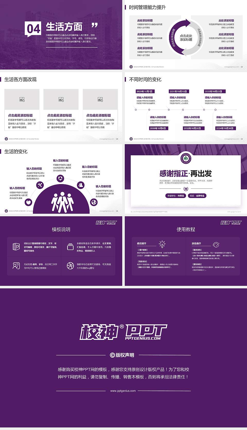 四川大学华西口腔医学院专用国家奖学金答辩PPT模板16:9格式幻灯片预览图4