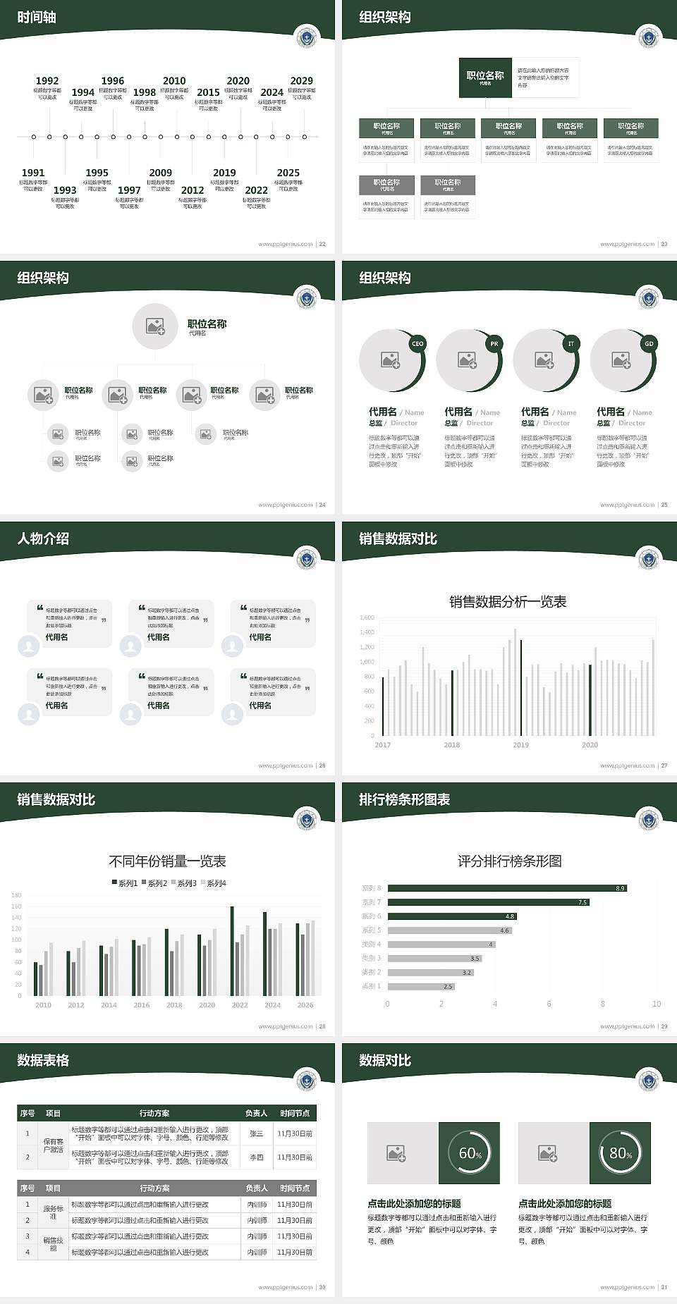 中国人民武装警察部队海警学院学术汇报/学术交流研讨会通用PPT模板4:3格式幻灯片预览图4