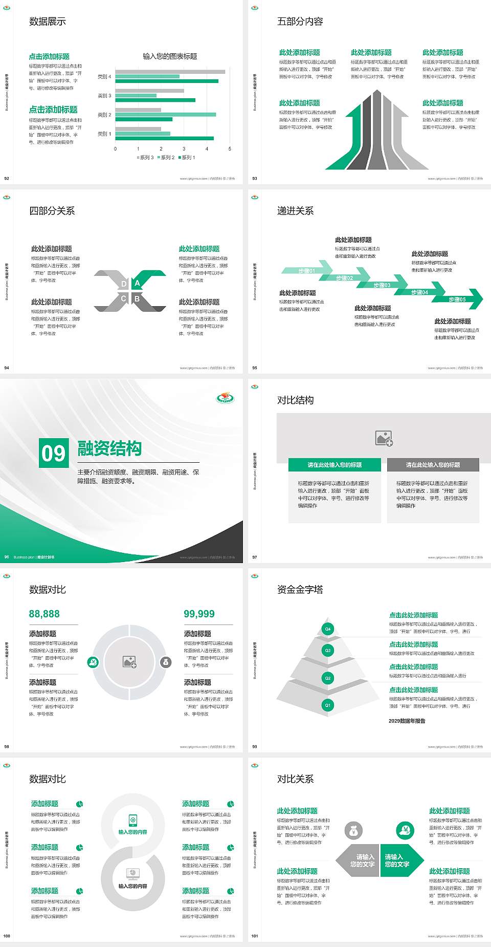 上海体育大学专用全国大学生互联网+创新创业大赛计划书/路演/网评PPT模板4:3格式幻灯片预览图11