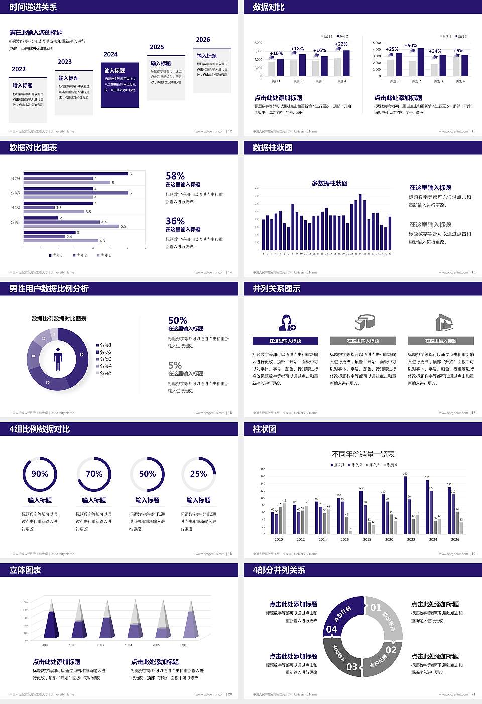 中国人民解放军海军工程大学硕士研究生/本科生毕业论文答辩/开题报告通用PPT模板16:9格式幻灯片预览图3