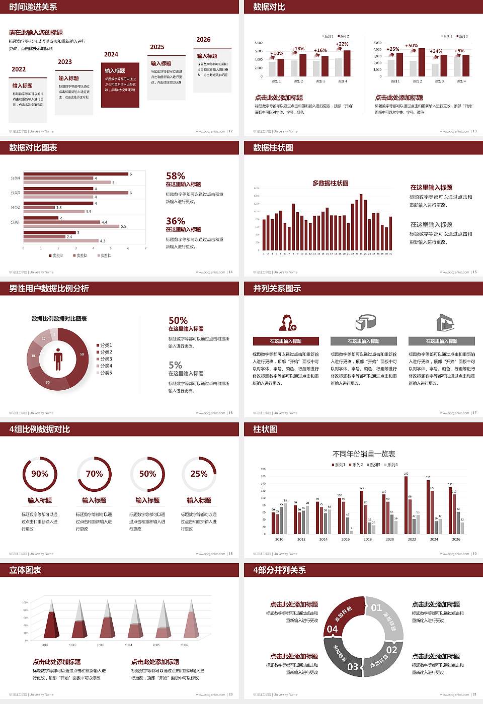 阜阳理工学院硕士研究生/本科生毕业论文答辩/开题报告通用PPT模板16:9格式幻灯片预览图3