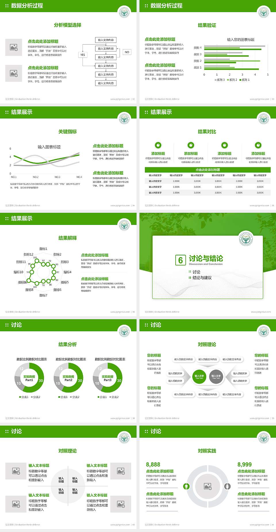 新疆农业职业技术大学论文答辩标准PPT模板4:3格式幻灯片预览图5