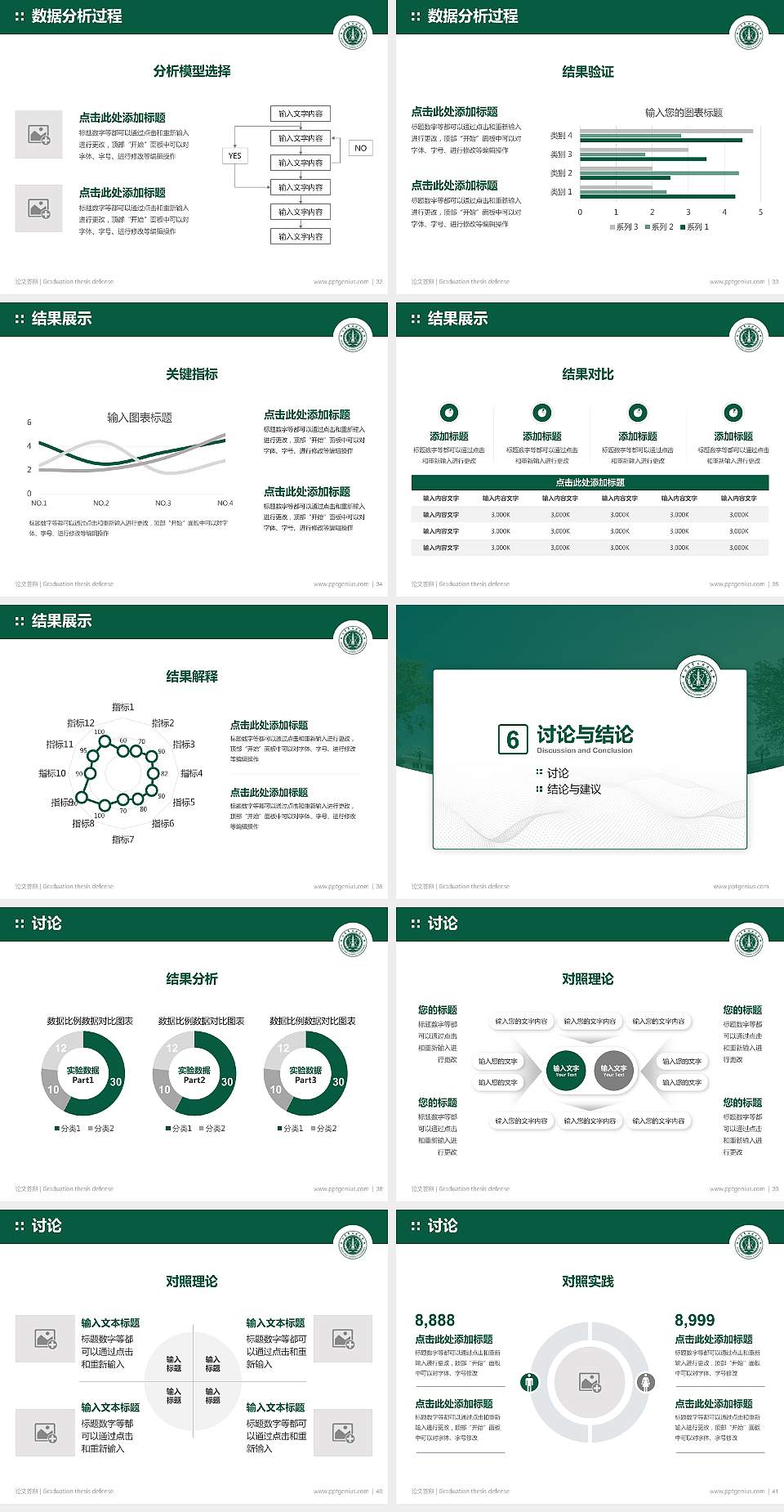 中国人民解放军火箭军工程大学论文答辩标准PPT模板4:3格式幻灯片预览图5