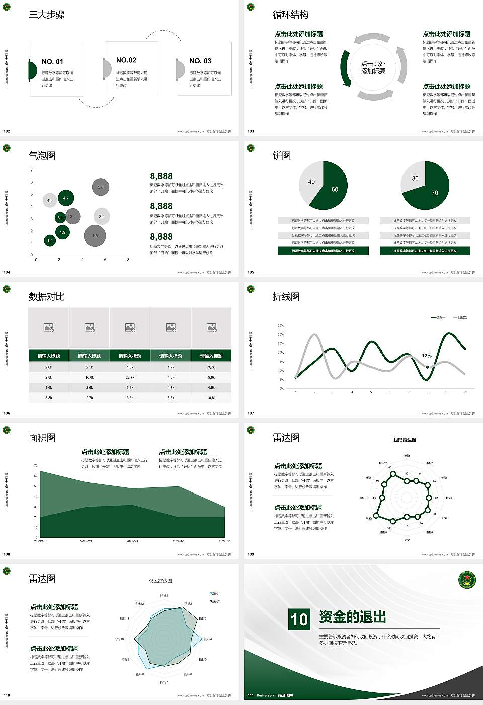 中国人民解放军陆军炮兵防空兵学院专用全国大学生互联网+创新创业大赛计划书/路演/网评PPT模板16:9格式幻灯片预览图12