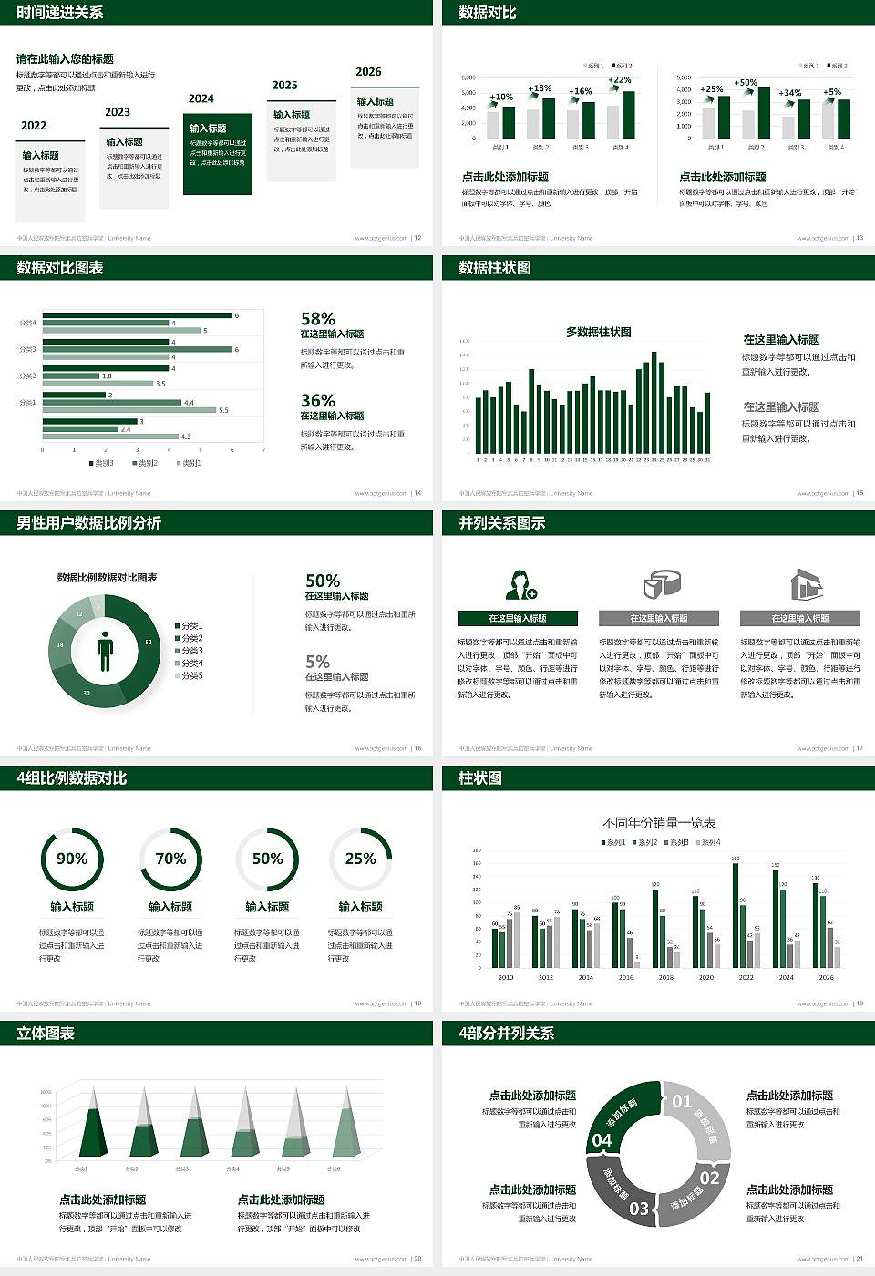 中国人民解放军陆军炮兵防空兵学院硕士研究生/本科生毕业论文答辩/开题报告通用PPT模板16:9格式幻灯片预览图3