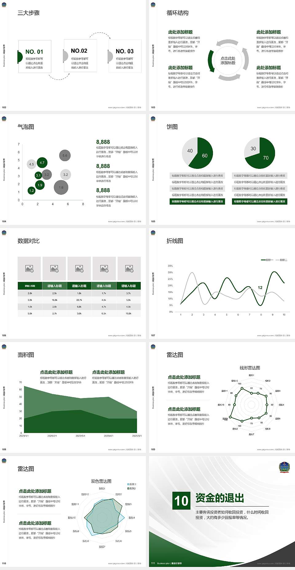 中国人民解放军陆军装甲兵学院专用全国大学生互联网+创新创业大赛计划书/路演/网评PPT模板4:3格式幻灯片预览图12