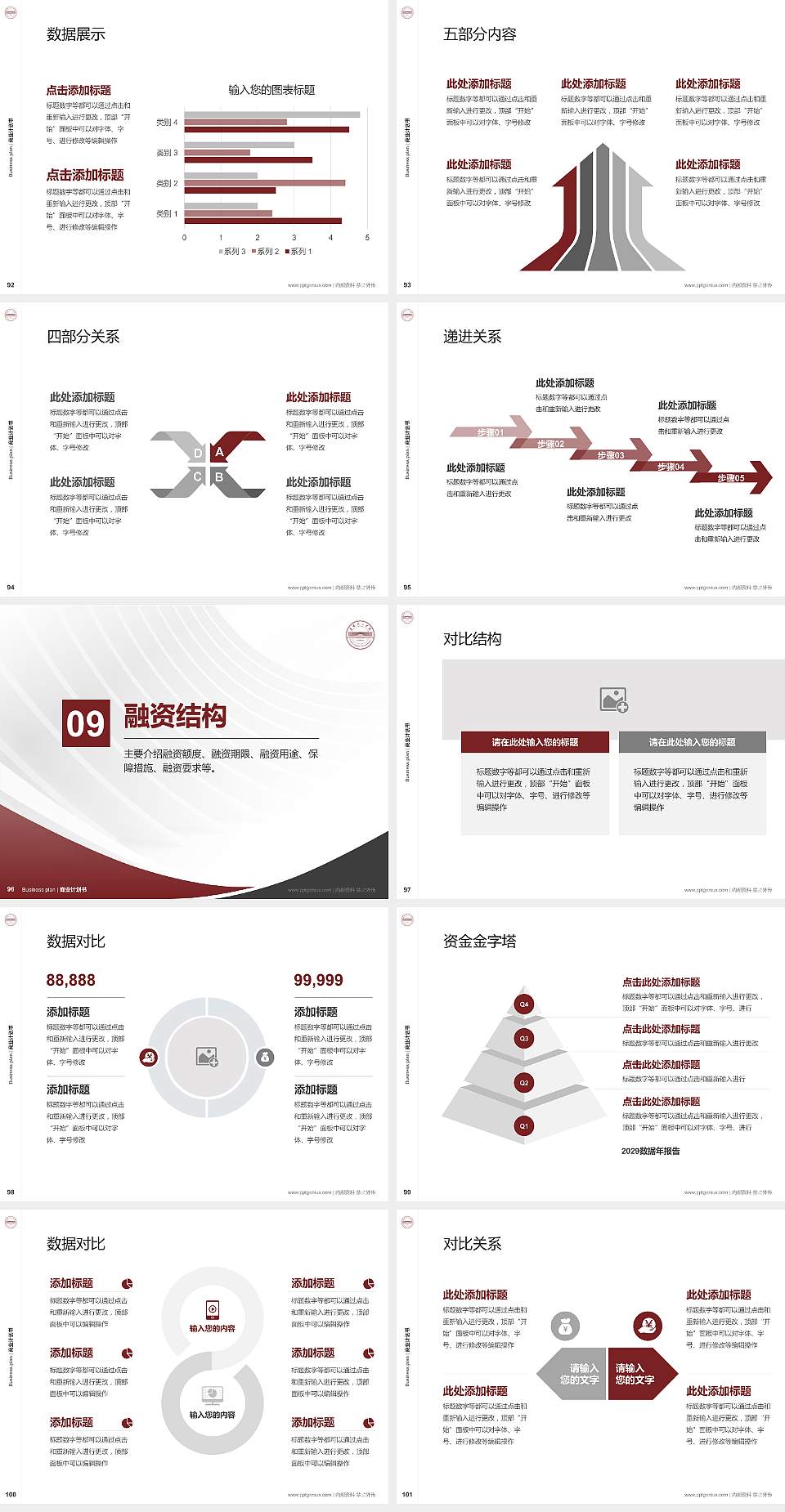 阜阳理工学院专用全国大学生互联网+创新创业大赛计划书/路演/网评PPT模板4:3格式幻灯片预览图11