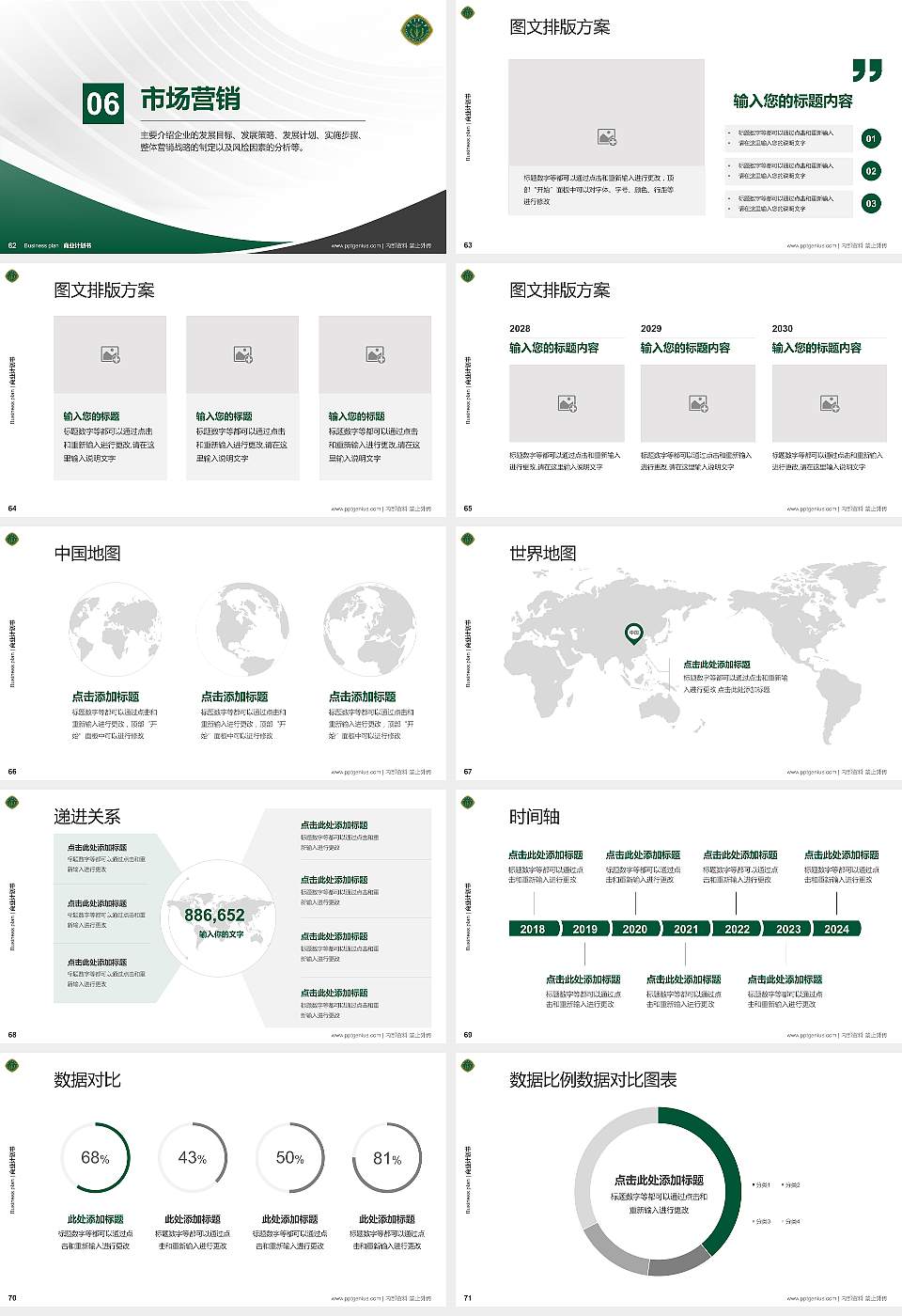 中国人民解放军陆军军医大学专用全国大学生互联网+创新创业大赛计划书/路演/网评PPT模板16:9格式幻灯片预览图8