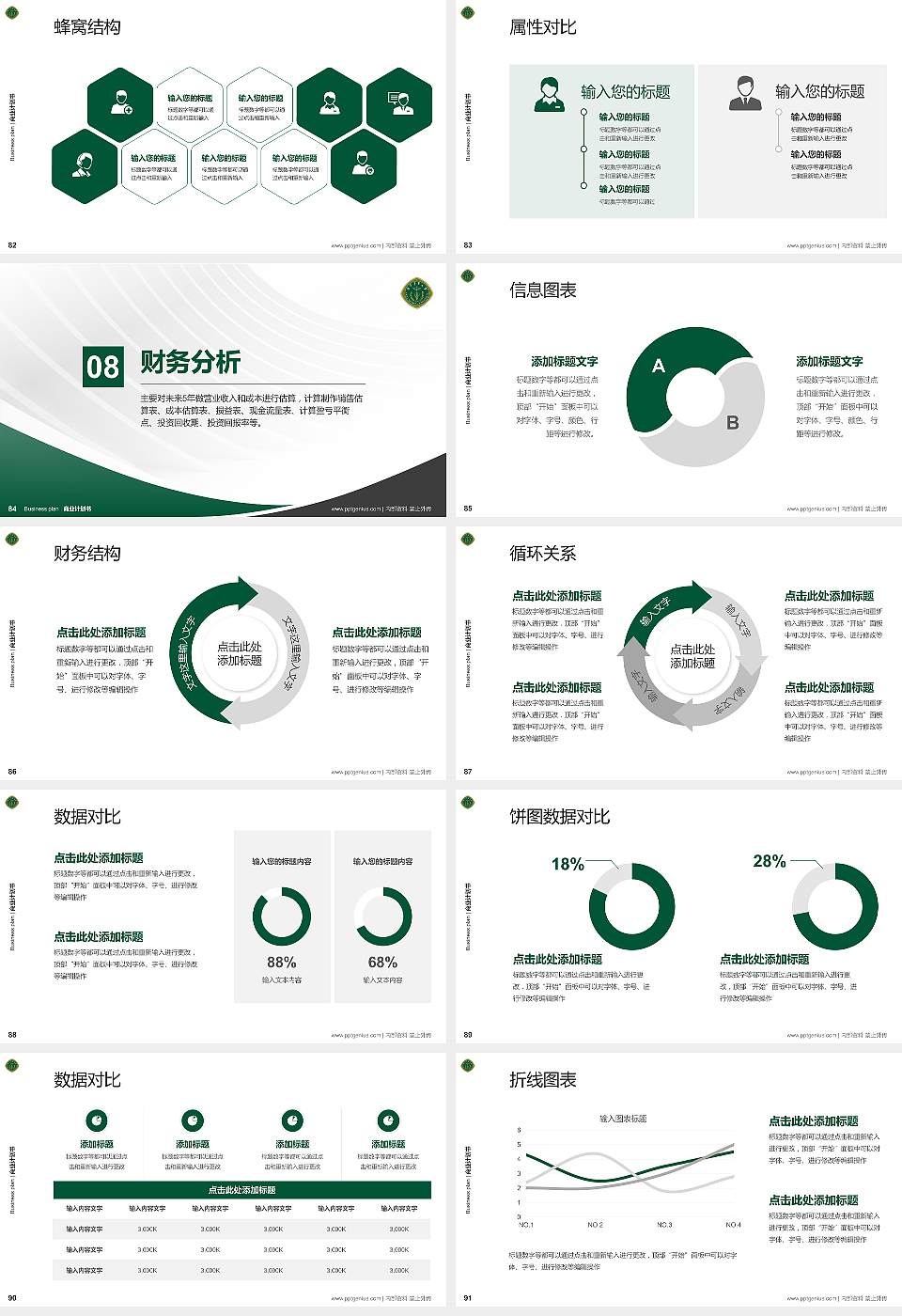 中国人民解放军陆军军医大学专用全国大学生互联网+创新创业大赛计划书/路演/网评PPT模板16:9格式幻灯片预览图10