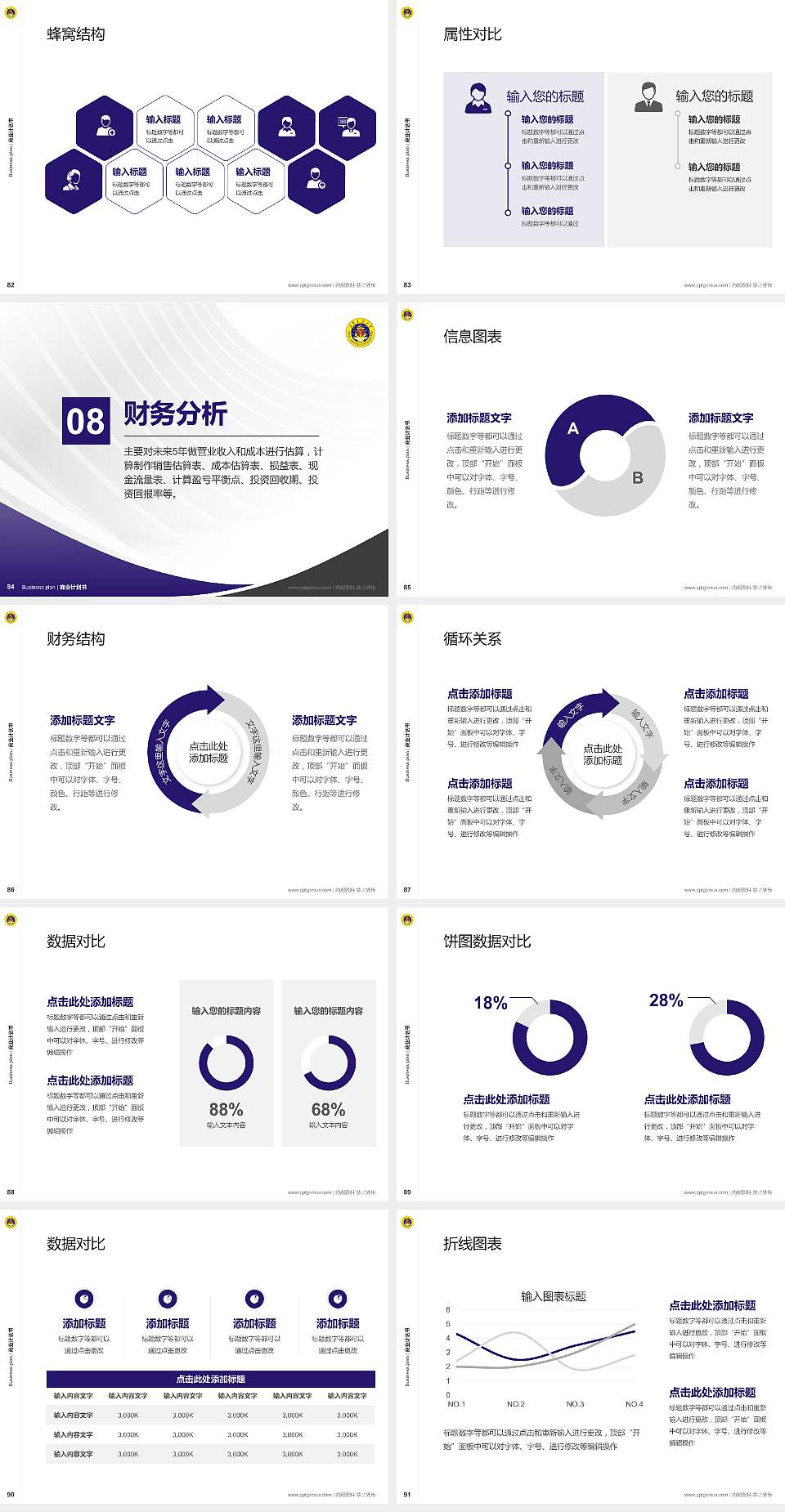 中国人民解放军海军工程大学专用全国大学生互联网+创新创业大赛计划书/路演/网评PPT模板4:3格式幻灯片预览图10