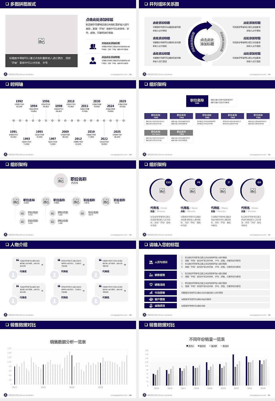 海军潜艇学院大学通用PPT模板16:9格式幻灯片预览图3