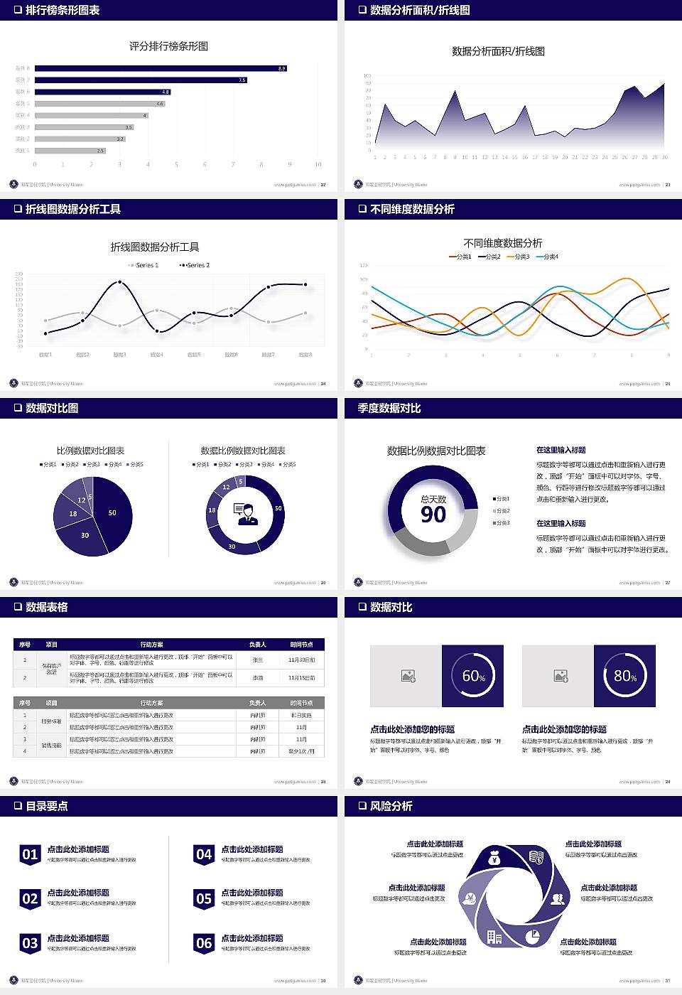 海军潜艇学院大学通用PPT模板16:9格式幻灯片预览图4
