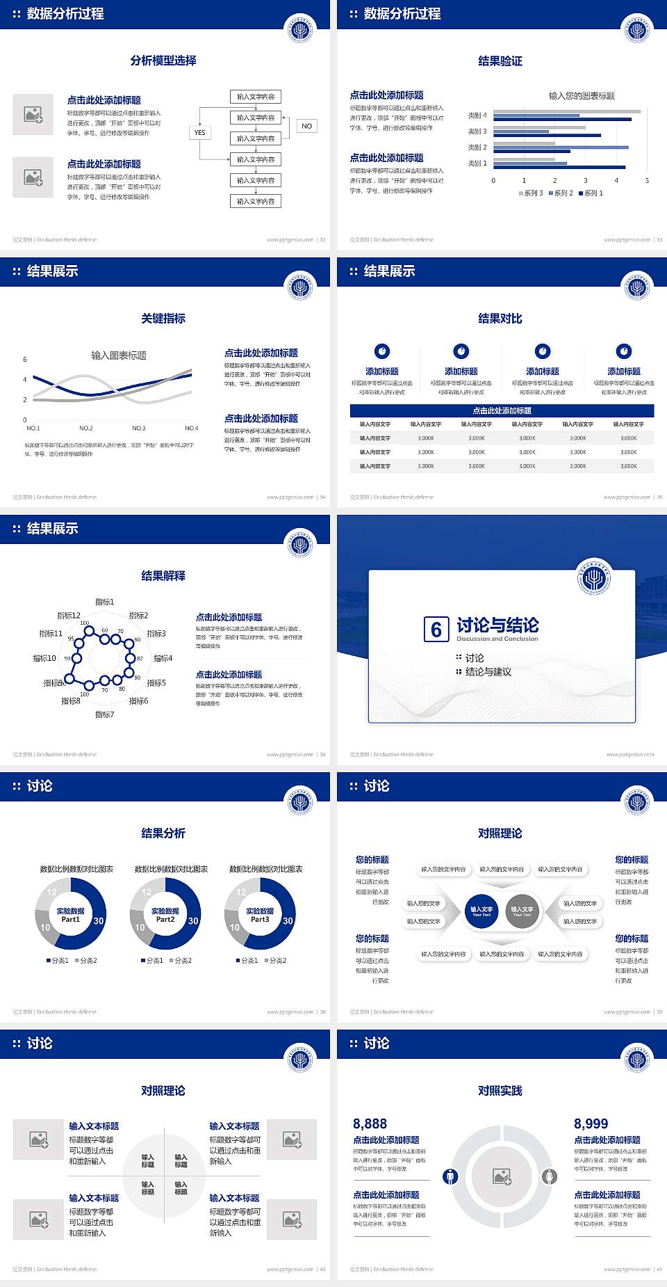 重庆现代制造职业学院论文答辩标准PPT模板4:3格式幻灯片预览图5