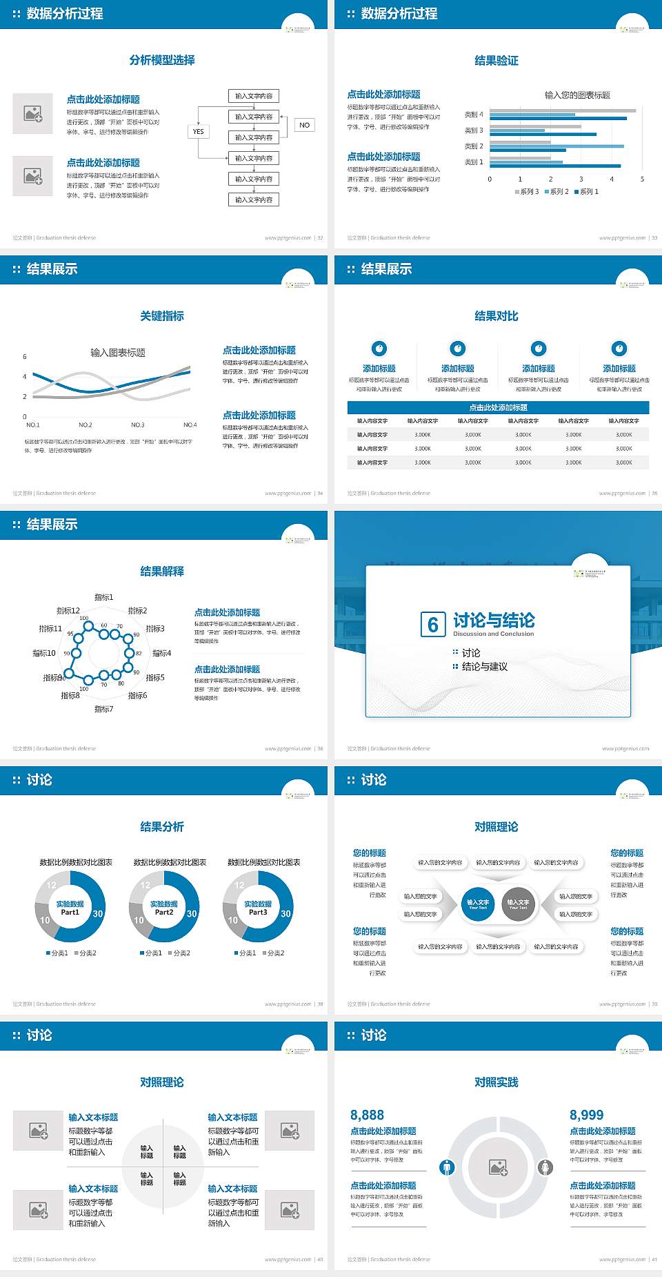 浙江机电职业技术大学论文答辩标准PPT模板4:3格式幻灯片预览图5
