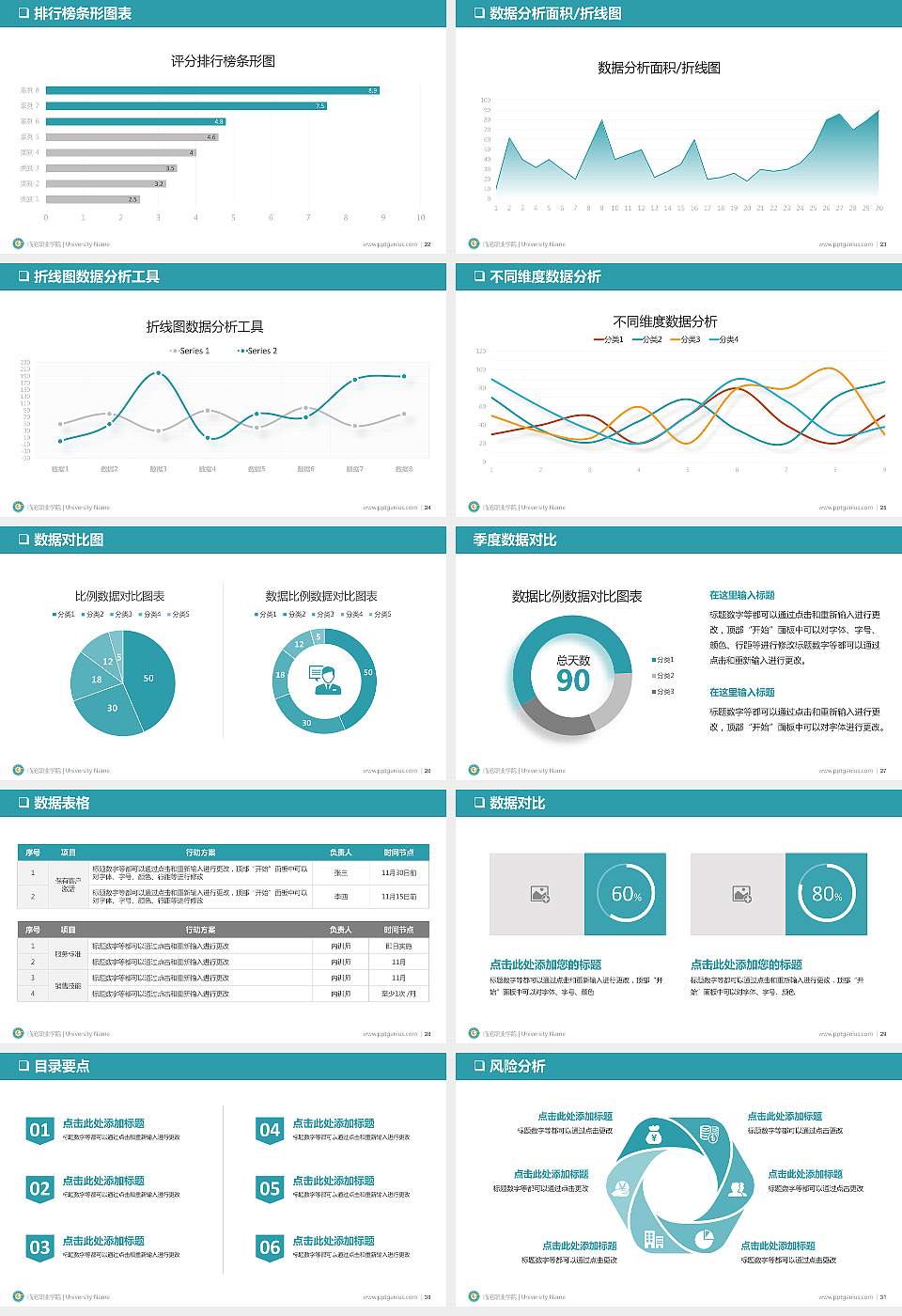 临沧职业学院大学通用PPT模板16:9格式幻灯片预览图4