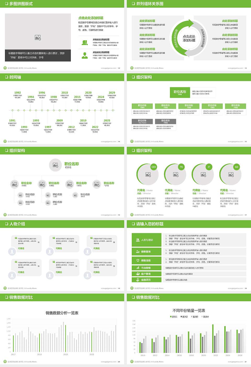 芜湖医药健康职业学院大学通用PPT模板16:9格式幻灯片预览图3