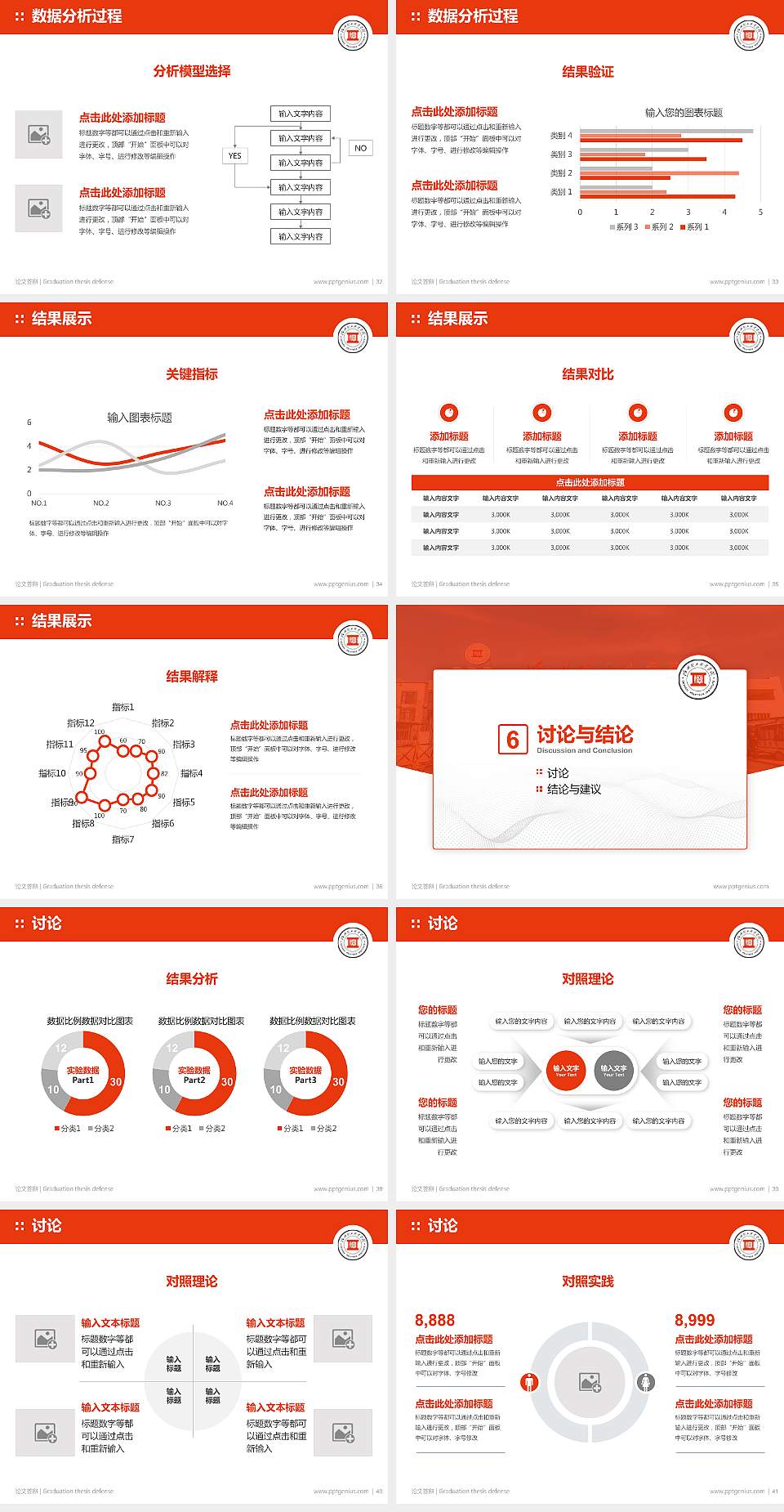德州理工职业学院论文答辩标准PPT模板4:3格式幻灯片预览图5