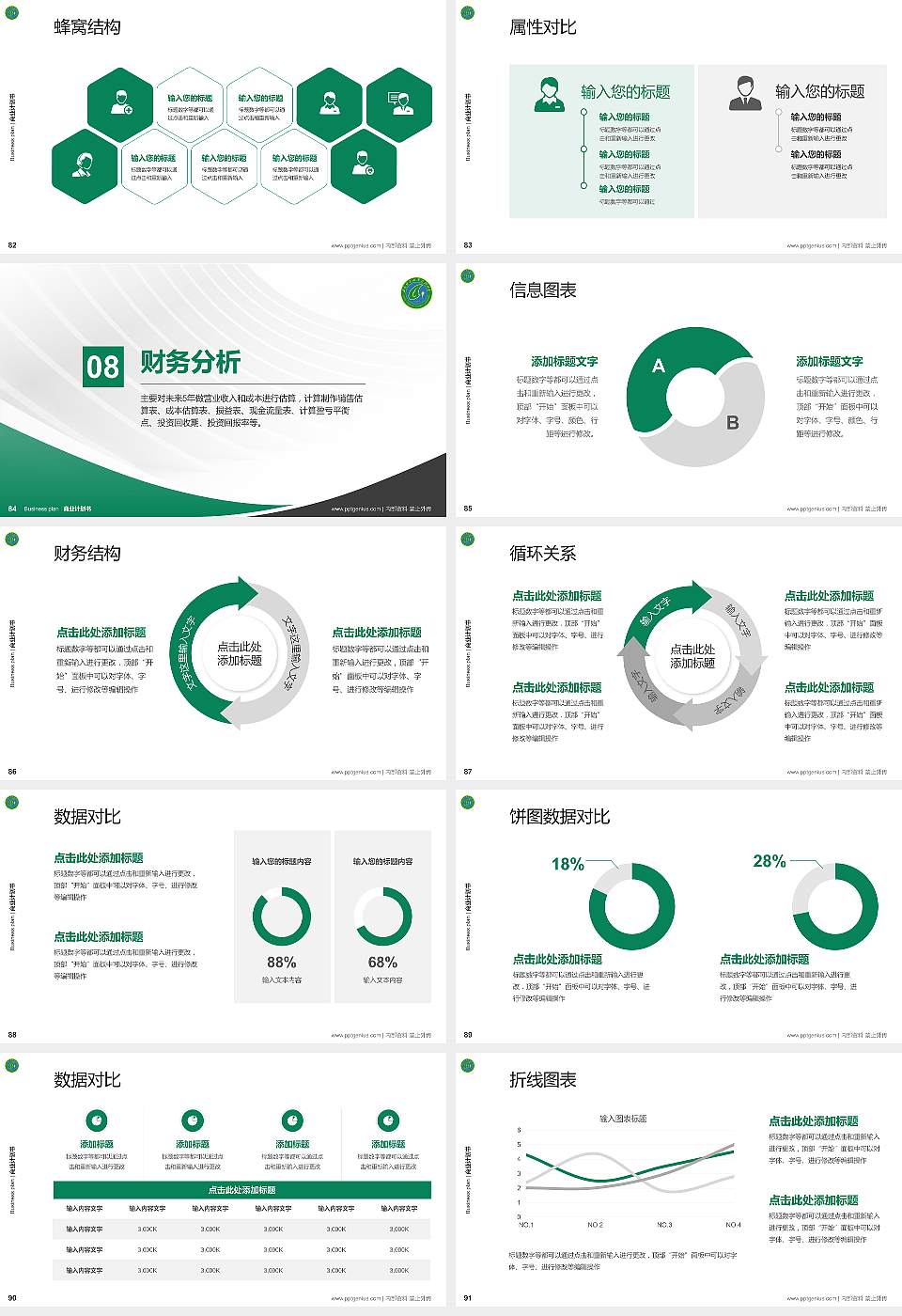 甘肃林业职业技术大学专用全国大学生互联网+创新创业大赛计划书/路演/网评PPT模板16:9格式幻灯片预览图10