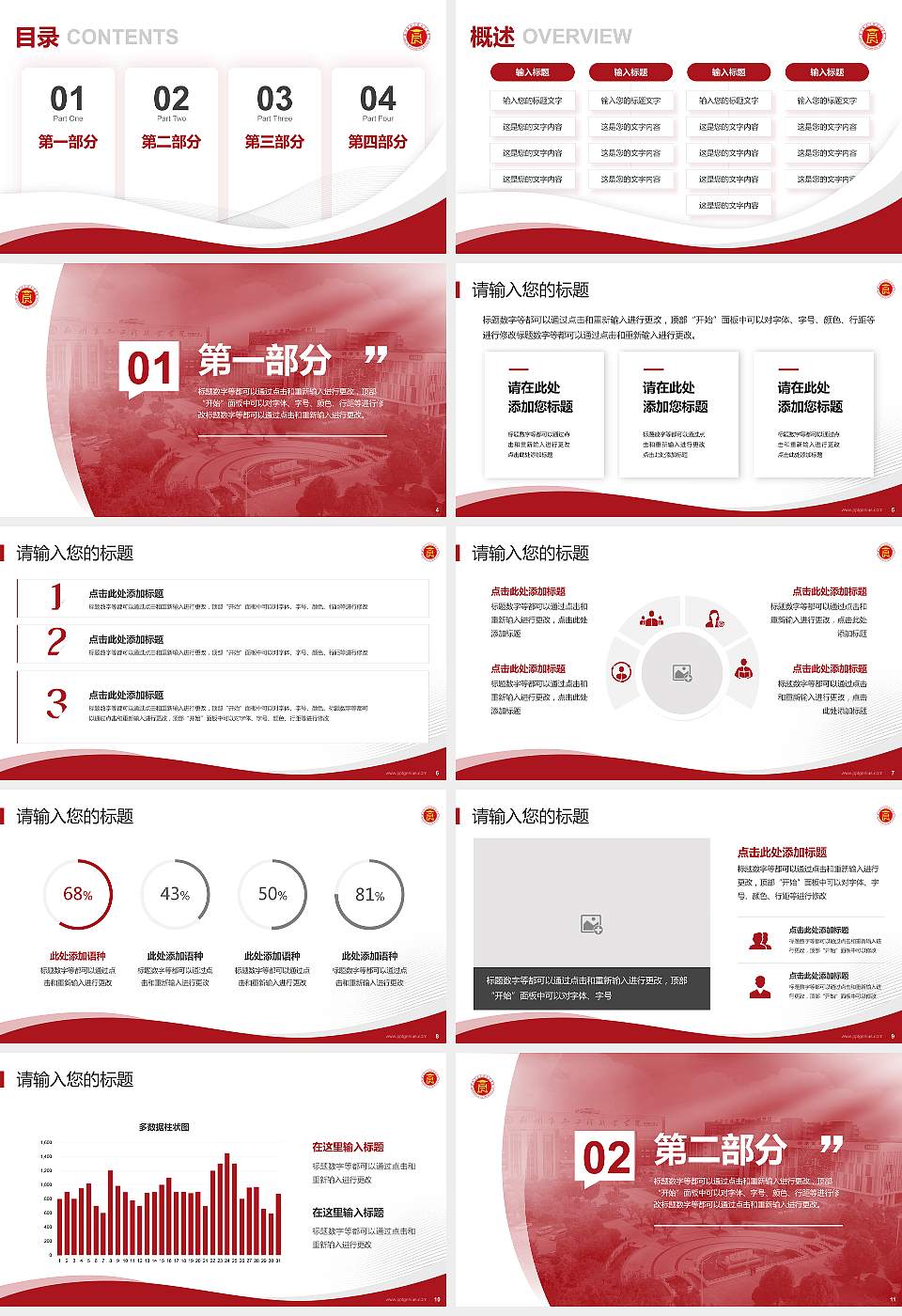 郑州食品工程职业学院专题讲座/学术交流会PPT模板16:9格式幻灯片预览图2